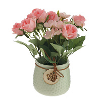 Цветочная композиция "Роза", L16 W16 H19,5 см оптом