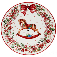 Тарелка "Лошадка-качалка", L26,5 W26,5 H2,5 см оптом
