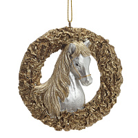 Фигурка декоративная подвесная "Лошадка", L8,5 W1,5 H8,5 см оптом
