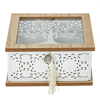 Шкатулка для чайных пакетиков, L18,5 W18,5 H9 см оптом