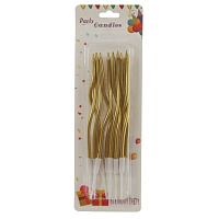 Набор из 11-ти свечей для торта, L6,5 W1,5 H20 см оптом