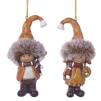 Фигурка декоративная подвесная "Дети",  L6 W5 H13 см, 2в. оптом