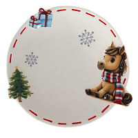 Тарелка "Лошадка", L16 W15 H1,5 см оптом