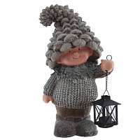 Фигурка декоративная "Мальчик"(с подсвечником), L24 W17 H41 см, 2в. оптом