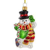 Украшение новогоднее "Снеговик", L6 W5 H10 см оптом