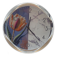 Часы настенные декоративные (1xАА н/п), L24,5 W4 H24,5 см оптом