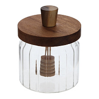 Банка для меда, 350 мл, L9 W9 H11,5 см оптом