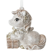 Фигурка декоративная подвесная "Лошадка", L6,5 W3 H6,5 см оптом