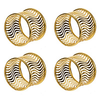 Набор из 4-х колец для салфеток, L11 W4,5 H11 см оптом