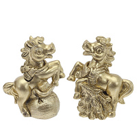 Фигурка декоративная "Лошадка", L6,5 W3,5 H8 см, 2в. оптом