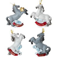 Фигурка декоративная подвесная "Лошадка", L6,5 W3 H7,5 см, 4в. оптом