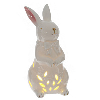 Фигурка декоративная "Заяц" (подсветка, 3xLR44 н/п), L, L7 W8 H15 см оптом