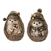 Фигурка декоративная "Ёжик", L10 W10 H14, 2в. оптом