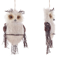 Украшение новогоднее "Сова", L21 W9 H40 см, (б/инд.уп) оптом