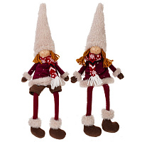 Игрушка набивная "Мальчик/ девочка", L15 W7 H42/22 см, 2в. оптом