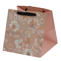 Пакет подарочный M (бумага 210г/м2, блок 12шт), L27 W27 H27 см оптом