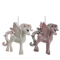 Фигурка декоративная подвесная "Лошадка",  L7 W3 H8 см, 2в. оптом