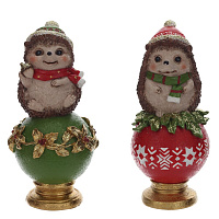 Фигурка декоративная "Ёжик", L10,5 W10 H23, 2в. оптом