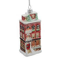 Украшение новогоднее "Дом", L5,5 W4,5 H12,5 см оптом