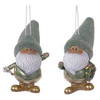 Фигурка декоративная подвесная  "Дед Мороз",  L6 W7 H12 см, 2в. оптом