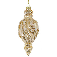 Украшение новогоднее "Капля спиралевидная", L7 W7 H17,5 см оптом