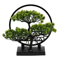 Цветочная композиция "Бонсай", L26 W10 H25 см оптом