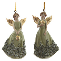 Фигурка декоративная подвесная "Ангел",   L5 W3,5 H9,5 см, 2в. оптом
