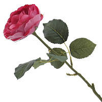 Цветок искусственный "Роза" (Real Touch), L18 W16 H50 см оптом