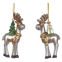 Фигурка декоративная подвесная "Олень",  L5,5 W2,5 H11 см, 2в. оптом