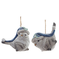 Фигурка декоративная подвесная "Птичка",   L9,5 W5 H8 см, 2в. оптом