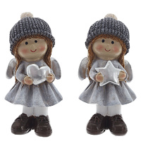 Фигурка декоративная "Ангел", L4,5 W4,5 H9,5 см, 2в. оптом