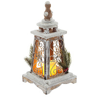 Изделие декоративное "Фонарь" c подсветкой (CR2032x2), L16 W15,5 H28 см оптом