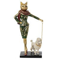 Фигурка декоративная "Кошка", L11,5 W6,5 H23,5 см оптом