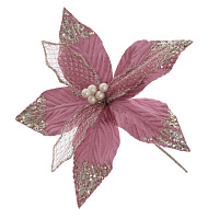 Цветок искусственный "Пуансеттия", L23 W23 H37 см оптом