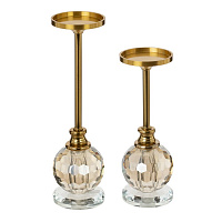 Набор из 2-х подсвечников, L21 W15,5 H31/20 см оптом