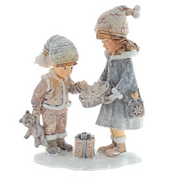 Фигурка декоративная "Дети", L10 W5 H12,5 см оптом