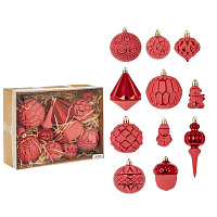 Набор из 12шт Украшение новогоднее "Шар", L22 W7 H17 см оптом