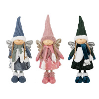 Игрушка набивная "Ангел", L17 W8 H38/29 см, 3в. оптом