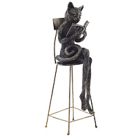 Фигурка декоративная "Кошка", L8,5 W10 H29 см оптом