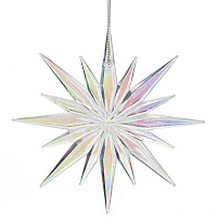 Украшение новогоднее "Снежинка", L12 W0,4 H12 см оптом