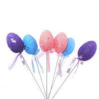 Изделие декоративное (вставка) "Яйцо пасхальное" (4*6), набор из 6-ти шт., H20 см оптом