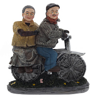 Фигурка декоративная "Бабушка с дедушкой", L17 W7,5 H18,5 см оптом