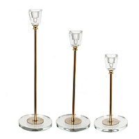 Набор из 3-х подсвечников, L28,5 W11 H29 см оптом