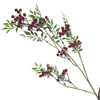 Ветка искусственная "Рябина", L14 W15 H84 см оптом