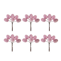 Набор из 6-ти изделий декоративных "Яйца пасхальные", L17 W3,5 H17,5/10 см оптом