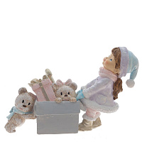 Фигурка декоративная "Девочка с игрушками", L15 W5 H9,5 см оптом