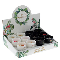 Свеча ароматическая (блок микс 12шт), L7 W7 H8 см, 2в. оптом