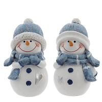 Фигурка декоративная "Снеговик",  L5 W5 H8 см, 2в. оптом