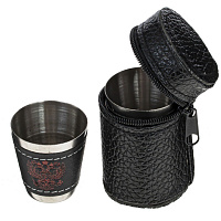 Стопка, набор из 4-х шт. в чехле, 30 мл, L4,5 W4,5 H7,5 см оптом