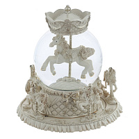 Фигурка декоративная  в стекл шаре "Карусель" (ключ,муз, движ), D 10 см, L15 W15 H17,5 см оптом